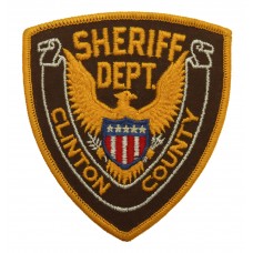 United States Sheriff Dept. Clinton County Cloth Patch Badge