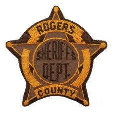 United States Rogers County Sheriff's Dept. Cloth Patch Badge