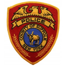 United States County of Suffolk New York Police Cloth Patch Badge