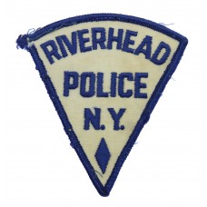 United States Riverhead Police N.Y. Cloth Patch Badge