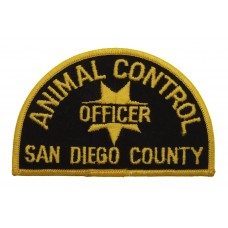 United States San Diego County Animal Control Officer Cloth Patch Badge