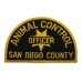 United States San Diego County Animal Control Officer Cloth Patch Badge