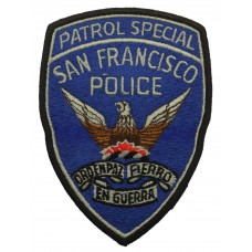 United States San Francisco Police Patrol Special Cloth Patch Badge