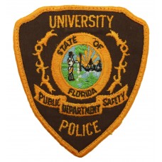 United States State of Florida University Police Public Safety Department Cloth Patch Badge