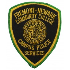 United States Fremont-Newark Community College Campus Police Services Cloth Patch Badge