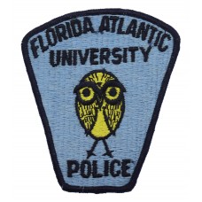 United States Florida Atlantic University Police Cloth Patch Badge