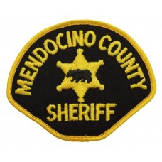 United States Mendocino County Sheriff Cloth Patch Badge