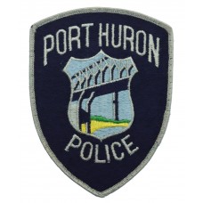 United States Port Huron Police Cloth Patch Badge