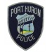 United States Port Huron Police Cloth Patch Badge