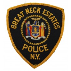 United States Great Neck Estates Police N.Y. Cloth Patch Badge