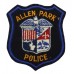 United States Allen Park Police Cloth Patch Badge