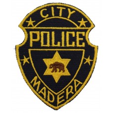 United States Madera City Police Cloth Patch Badge