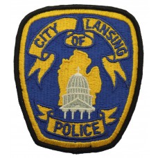 United States City of Lansing Police Cloth Patch Badge