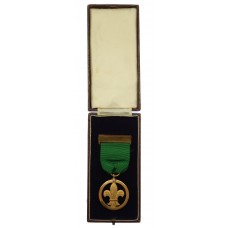 Boy Scouts Association Medal of Merit in Box - Rev. M.N. Lake 27/4/38