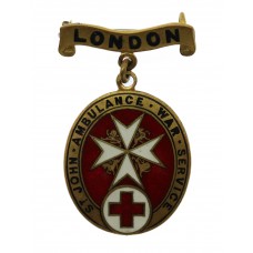WW1 St. John Ambulance War Service London Medal 1914 -1918