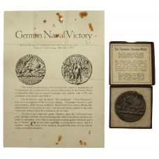 WW1 Lusitania Medal 1915 with Box and Certificate