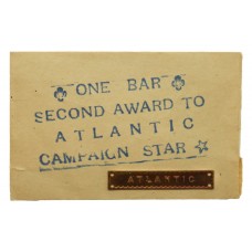 WW2 Atlantic Medal Clasp with Issue Packet