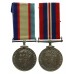 WW2 Australia Service Medal & War Medal 1939-45 Pair - Q143822 C.E. Davies