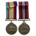 WW2 Australia Service Medal & War Medal 1939-45 Pair - Q143822 C.E. Davies