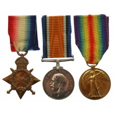 WW1 1914-15 Star Medal Trio - Able Seaman P. Teece, Royal Naval V