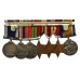 WW1 and WW2 Royal Navy Long Service & Good Conduct Medal Group of Seven - Temp. Warrant Shipwright W.C. Burtonshaw, Royal Navy (Former Shipwright Apprentice)