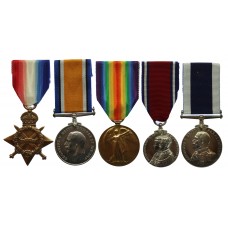 WW1 1914-15 Star Trio, 1935 Jubilee Medal and Royal Navy Long Service & Good Conduct Medal Group of Five - Chief Petty Officer G.S. Stephens, Royal Navy