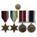 WW2 and Royal Navy Long Service & Good Conduct Medal Group of Four - Leading Steward J.A. Templeman, Royal Navy