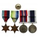 WW2 and Royal Navy Long Service & Good Conduct Medal Group of Four - Leading Steward J.A. Templeman, Royal Navy