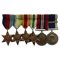 WW2 and Royal Navy Long Service & Good Conduct Medal & Bar Group of Six - Leading Seaman E.J. Barnard, Royal Navy