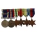 WW2 and Royal Navy Long Service & Good Conduct Medal & Bar Group of Six - Leading Seaman E.J. Barnard, Royal Navy