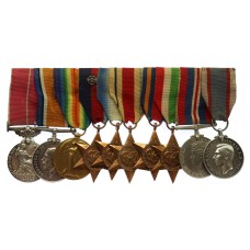 WW2 British Empire Medal (Military) and Royal Fleet Reserve Long Service & Good Conduct Medal Group of Ten - Signalman & Leading Stoker W.G. Davies, Royal Navy and Royal Fleet Reserve