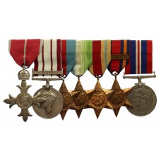 MBE (Military), Naval General Service Medal (Clasp - Palestine 1936-1939) and WW2 Medal Group of Seven - Lieutenant Commander (S) W.G. Endean, Royal Navy