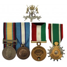 Gulf Medal 1990-1991 (Clasp - 16 Jan to 28 Feb 1991) Group of Four - L.Cpl. T.R. Eaton-Lees, 16th/5th Lancers