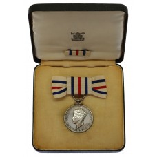 WW2 'Bundles for Britain' King’s Medal for Service in the Cause of Freedom in Box of Issue with Accompanying Documents - Mrs Alexander Law, Long Island, USA