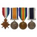 WW1 1914-15 Star Trio and Royal Navy Long Service & Good Conduct Medal Group of Four - Master At Arms H.J. Wood, Royal Navy