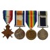 WW1 1914-15 Star Trio and Royal Navy Long Service & Good Conduct Medal Group of Four - Master At Arms H.J. Wood, Royal Navy