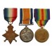 WW1 1914-15 Star Medal Trio - Chief Motor Mechanic A.A. Usher, Royal Naval Volunteer Reserve