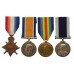 WW1 1914-15 Star Trio and Royal Navy Long Service & Good Conduct Medal Group of Four - C.E.R.A. 2nd Class J.G. Turner, Royal Navy