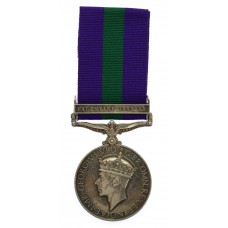 General Service Medal (Clasp - Palestine 1945-48) - Cpl. K. Colley, Royal Army Service Corps