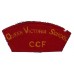 Queen Victoria School C.C.F. Cloth Shoulder Title