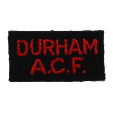Durham A.C.F.  Cloth Shoulder Title