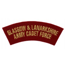 Glasgow & Lanarkshire Army Cadet Force Cloth Shoulder Title