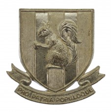 Blundell's School, Tiverton O.T.C. Silvered Cap Badge