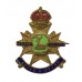 Notts & Derby Regiment (Sherwood Foresters) Enamelled Sweetheart Brooch - King's Crown