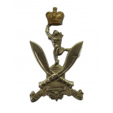 Queen's Gurkha Signals Bi-Metal Cap Badge - Queen's Crown