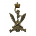 Queen's Gurkha Signals Bi-Metal Cap Badge - Queen's Crown