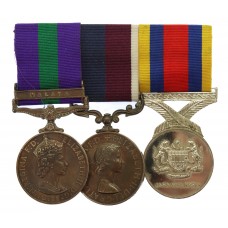 General Service Medal (Clasp - Malaya) and RAF Long Service & Good Conduct Medal Group of Three - Sgt. D.W. Bower, Royal Air Force