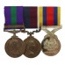 General Service Medal (Clasp - Malaya) and RAF Long Service & Good Conduct Medal Group of Three - Sgt. D.W. Bower, Royal Air Force