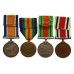 WW1 British War Medal, Victory Medal, WW2 Defence Medal and George V Special Constabulary Long Service Medal (2 Clasps) Group of Four - A.C.Sjt. W.J. Nainby, Northamptonshire Regiment