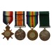 WW1 1914-15 Star Medal Trio and RNASBR Long Service & Good Conduct Medal Group of Four - Ldg. S.B.A. Arthur Fairhurst, Royal Naval Auxiliary Sick Berth Reserve